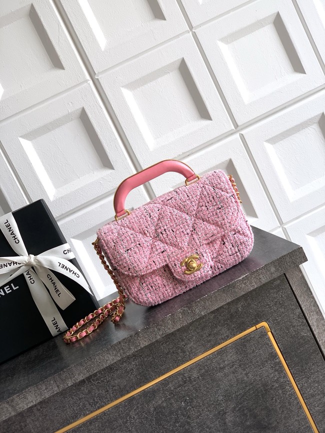 Chanel Flap Bag With Top Handle AS5806 PINK