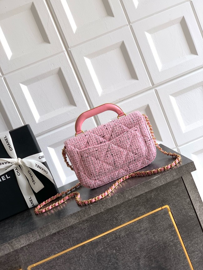 Chanel Flap Bag With Top Handle AS5806 PINK