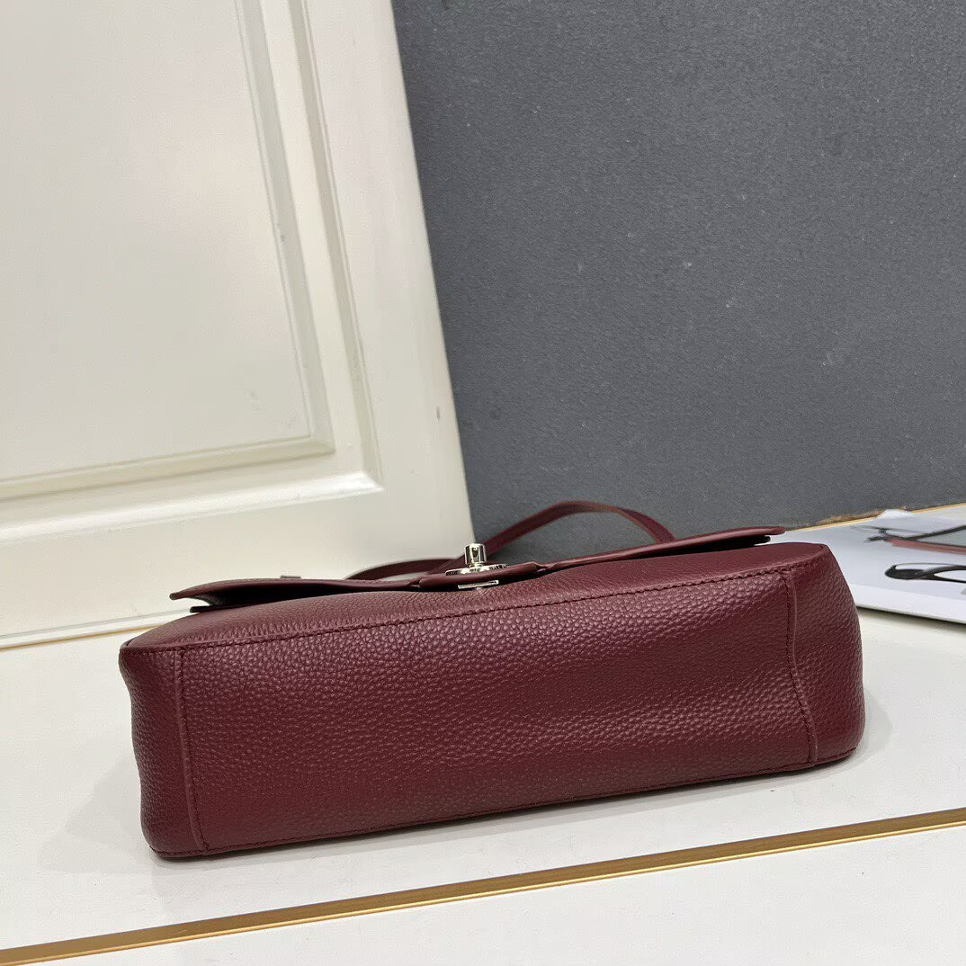 Chanel 26SS Original Leather Tote Shopping Bag 1A013 Burgundy