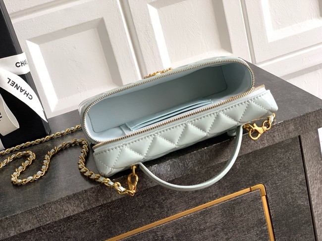 Chanel Vanity with Chain 26C Oil-tanned leather AP4936 blue