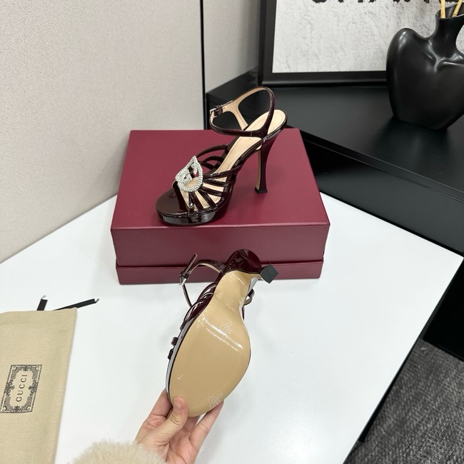 GUCCI Womens pump with crystal Interlocking G 21045-9