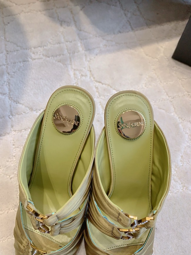Saint Laurent EMILIE mules in satin crepe G1097-2