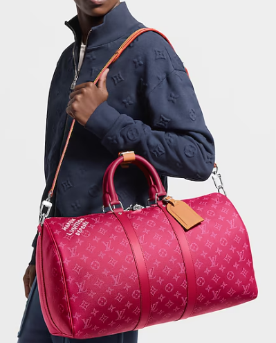 Louis Vuitton Keepall Bandouliere 45 M26868 Pondichery Pink
