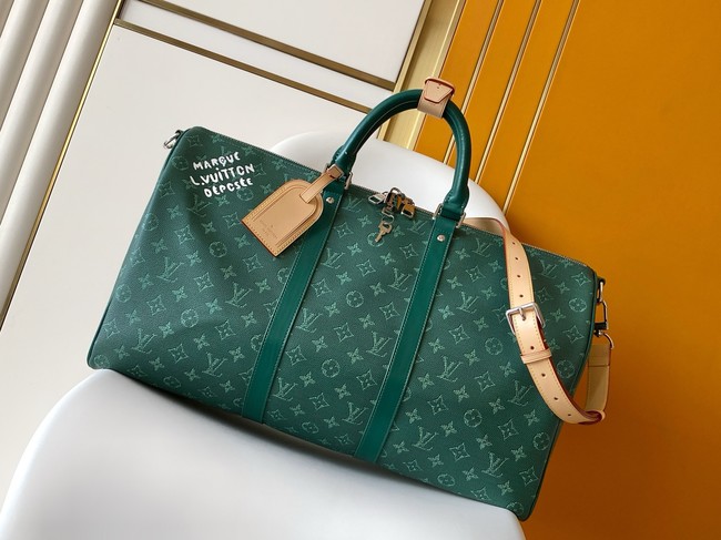 Louis Vuitton Keepall Bandouliere 45 M26868 green
