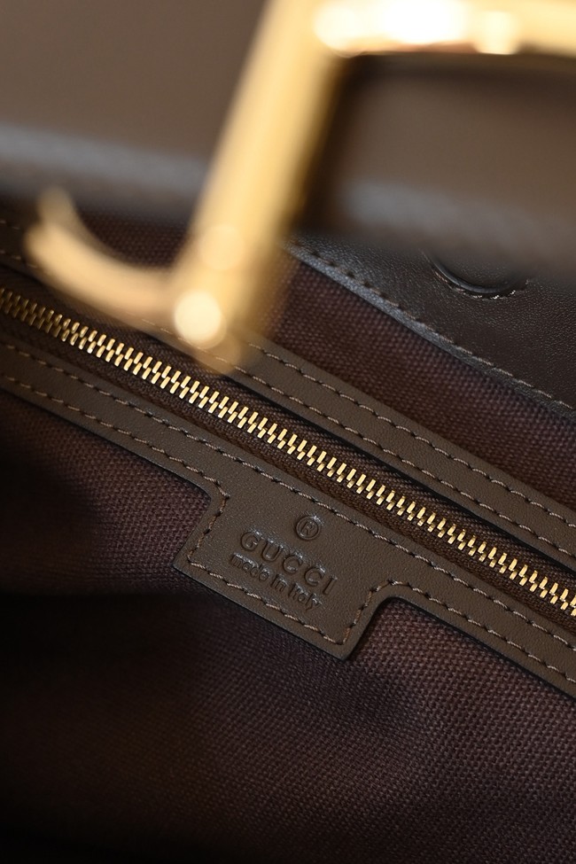 Gucci Beatrix large tote bag 850546 Variation brown and dark brown GG canvas