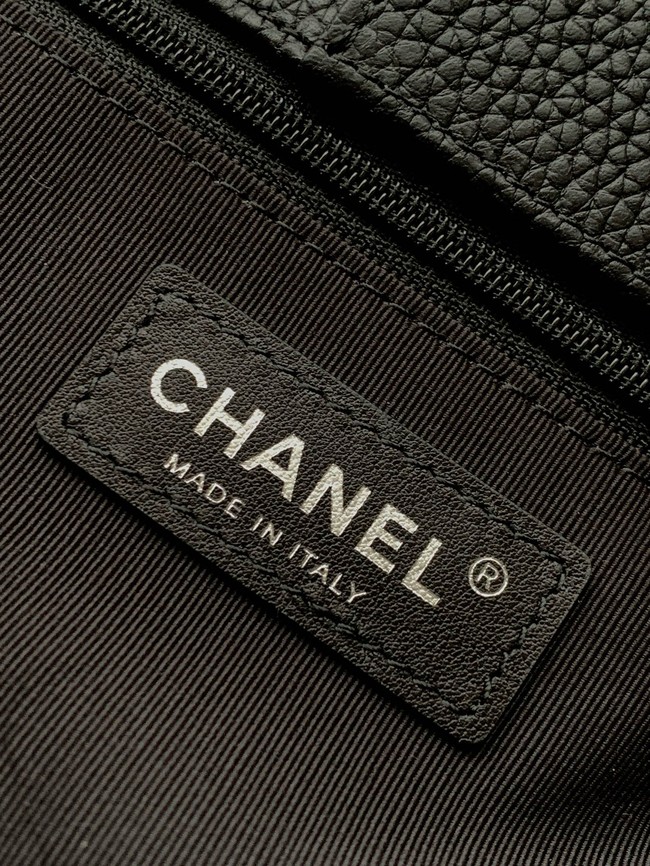 CHANEL Medium Tote Bag AS2156 black&Silver-Tone Metal
