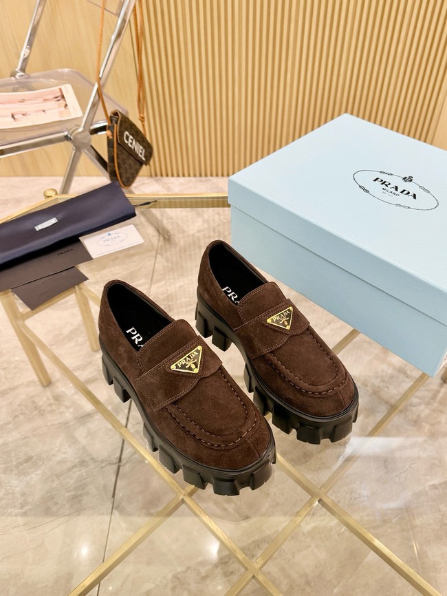 Prada suede loafers 55707-2