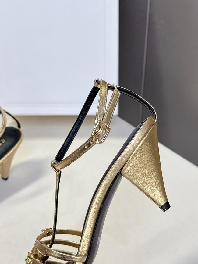 CELINE CAGE HEELED SANDAL IN GOATSKIN 36633-1