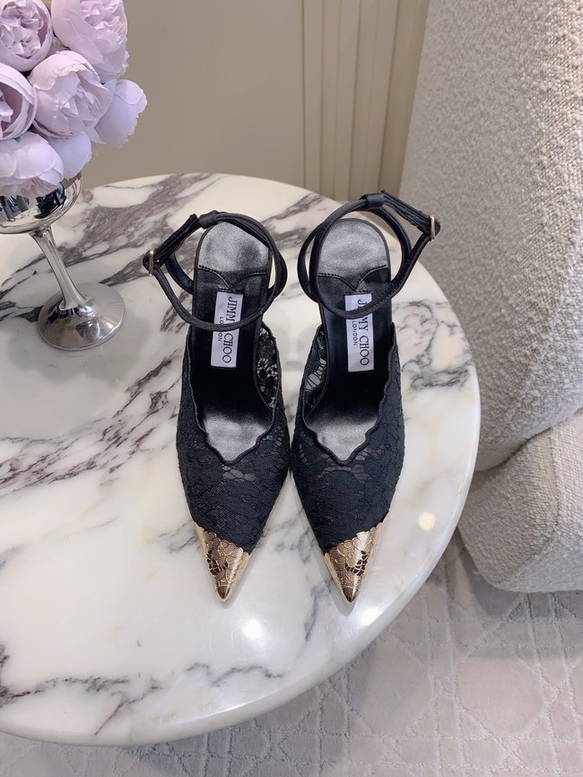 Jimmy Choo slingback pumps in satin crepe 55743-6