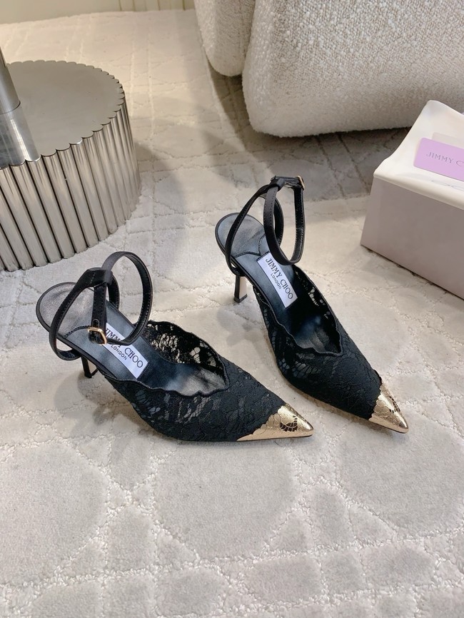 Jimmy Choo slingback pumps in satin crepe 55743-6