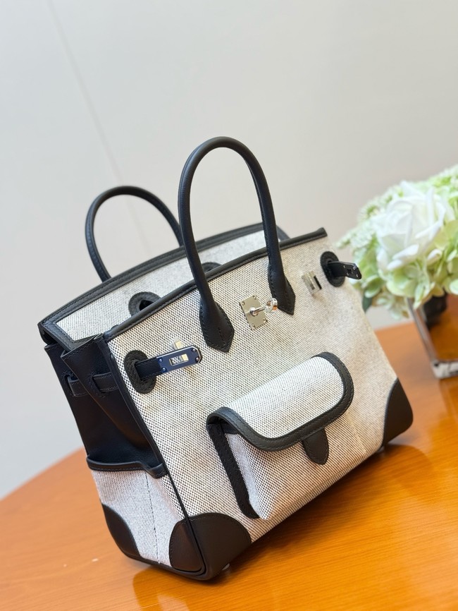 Hermes Birkin Toile & Cuir H6987-12