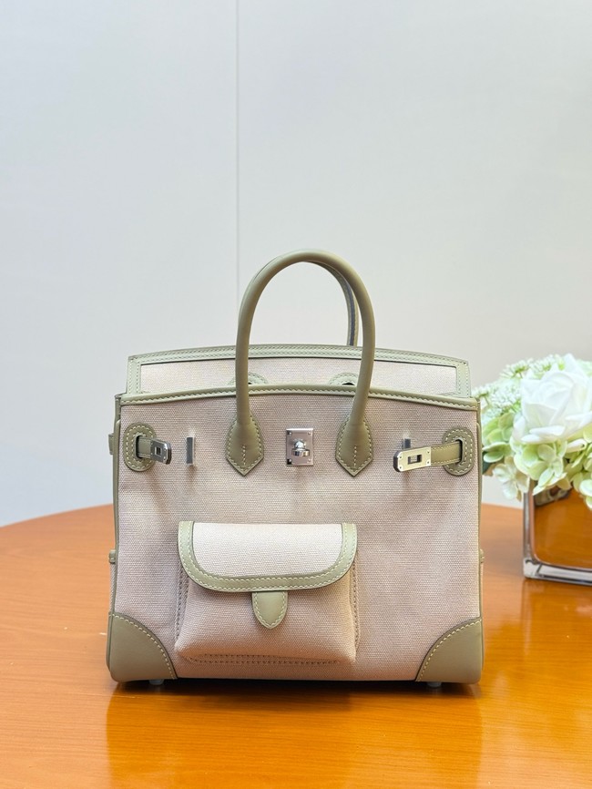 Hermes Birkin Toile & Cuir H6987-2