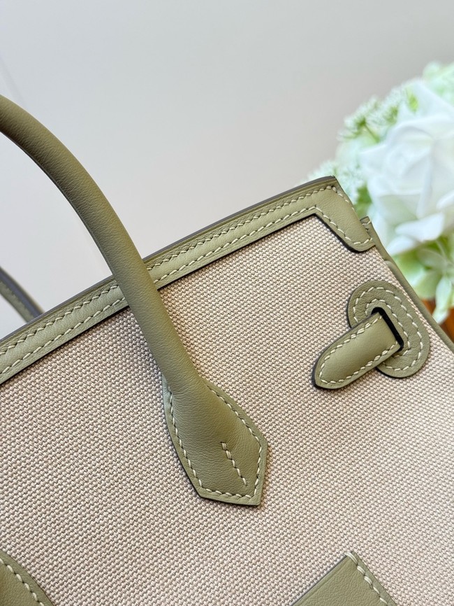 Hermes Birkin Toile & Cuir H6987-2