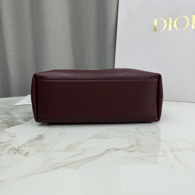 Small Dior Bow Bag Lambskin M0715O Wine