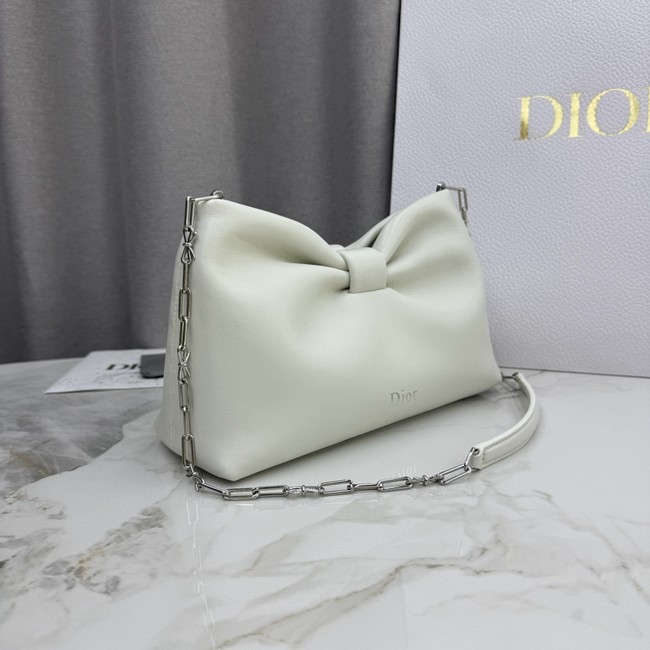 Small Dior Bow Bag Lambskin M0715P Latte