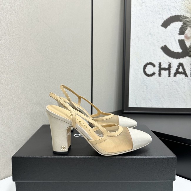 Chanel Slingbacks Mesh & Grosgrain 66937-5