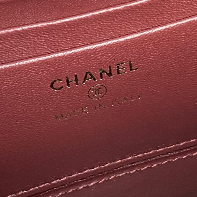 Chanel Long Vanity with chain AP4842 red