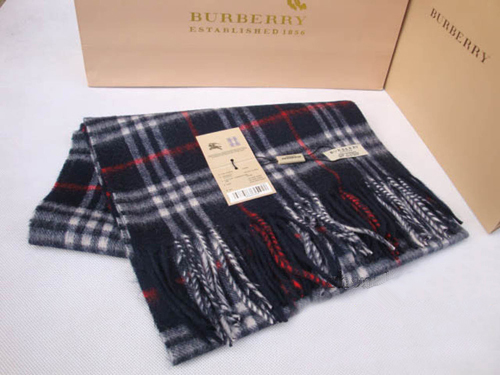 Burberry Cashmere Black Nova Check Scarf