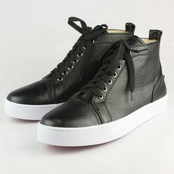 Christian Louboutin Louis Mens Flat Sneakers Black