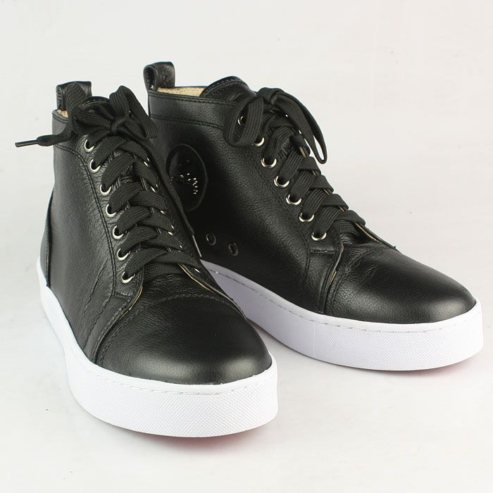 Christian Louboutin Louis Mens Flat Sneakers Black