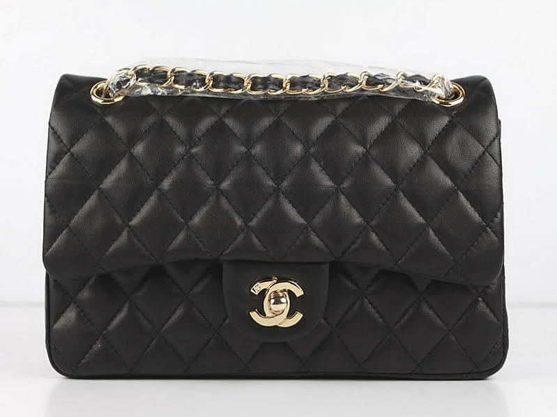 Chanel 2.55 Series Original Leather Flap Bag A01112 Black Golden