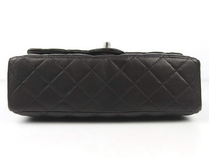 Chanel 2.55 Series Original Leather Flap Bag A01112 Black Silver