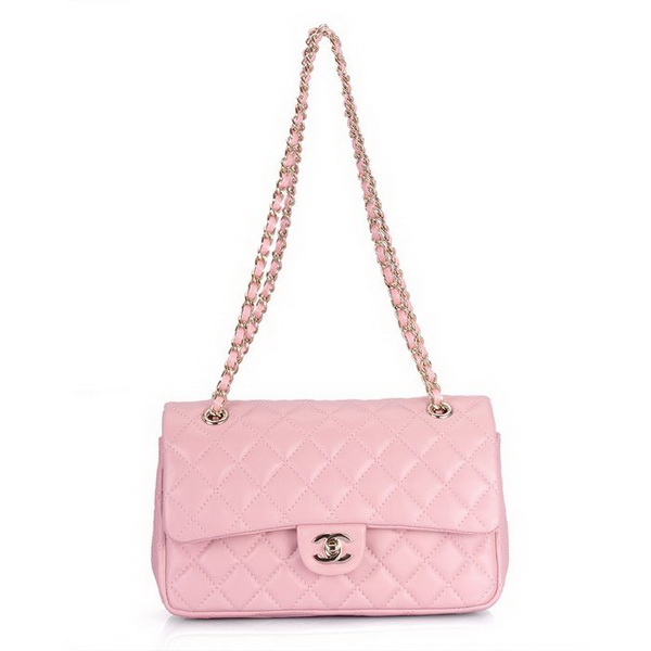 Chanel 2.55 Classic Series Flap Bag Pink Leather 1112 