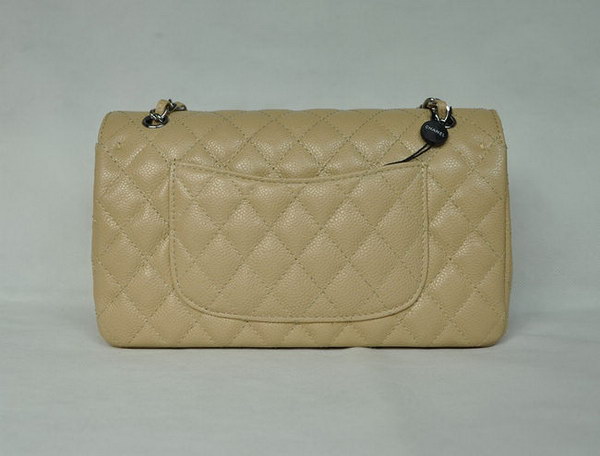 Chanel 2.55 Quilted Flap Bag 1112 Apricot with Silver Hardware