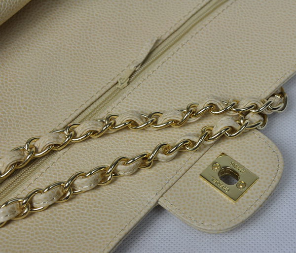 Chanel 2.55 Quilted Flap Bag 1112 Beige with Gold Hardware