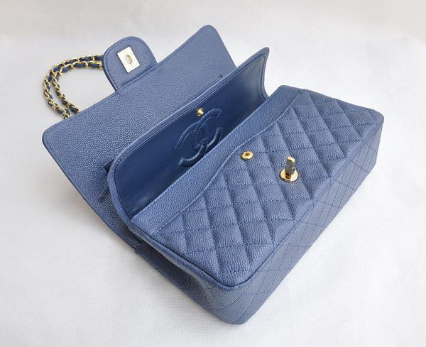 Chanel 2.55 Quilted Flap Bag 1112 Light Blue with Gold Hardware