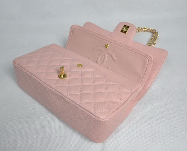 Chanel 2.55 Quilted Flap Bag 1112 Pink with Gold Hardware