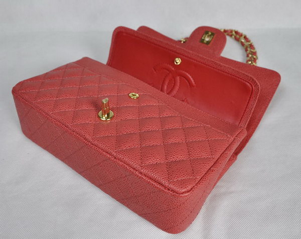 Chanel 2.55 Quilted Flap Bag 1112 Red with Gold Hardware