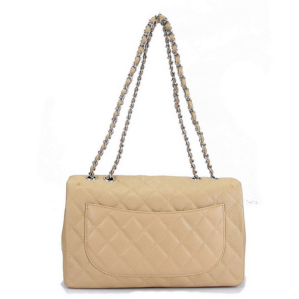Chanel Caviar Leather Flap Bag A28600 Apricot