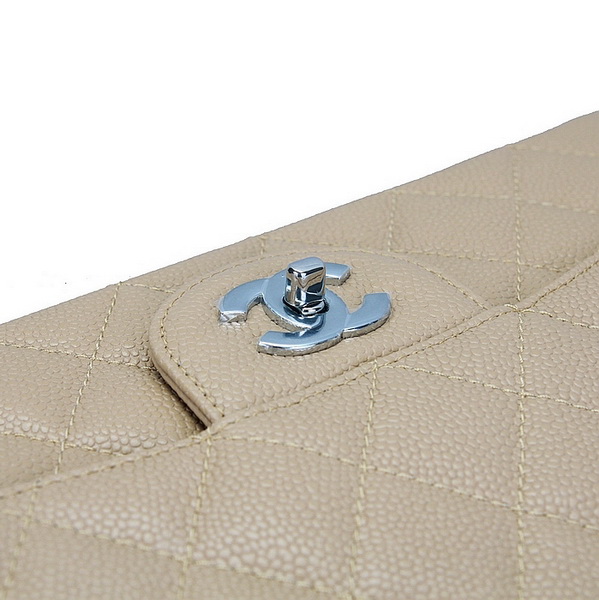 Chanel Caviar Leather Flap Bag A28600 Apricot