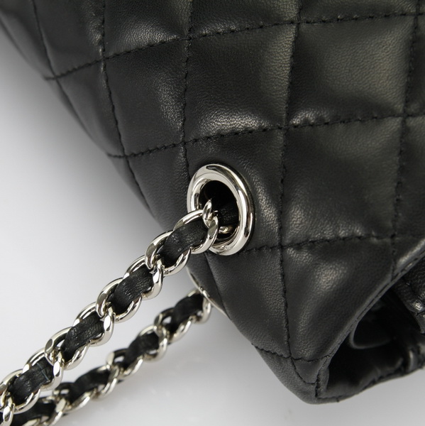 Chanel Classic Flap Bag Original Leather A1112 Black