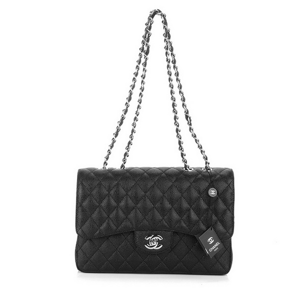 Chanel Jumbo Caviar Flap Bags A28600 Black