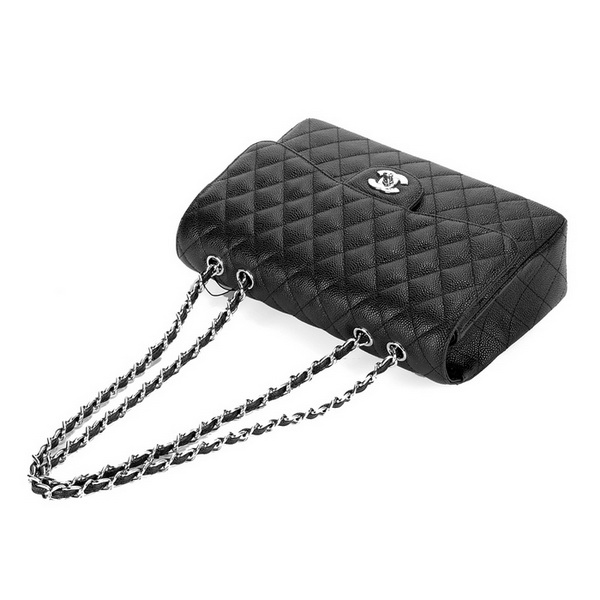 Chanel Jumbo Caviar Flap Bags A28600 Black