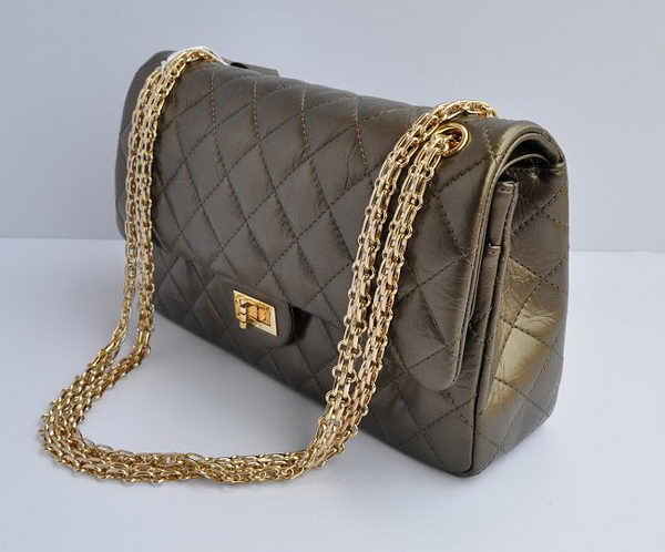 Chanel 2.55 Series Falp Bag Bronze with Gold Chain 30226