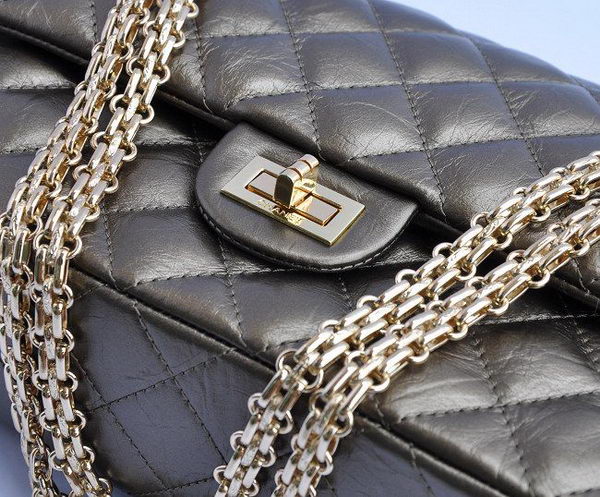 Chanel 2.55 Series Falp Bag Bronze with Gold Chain 30226