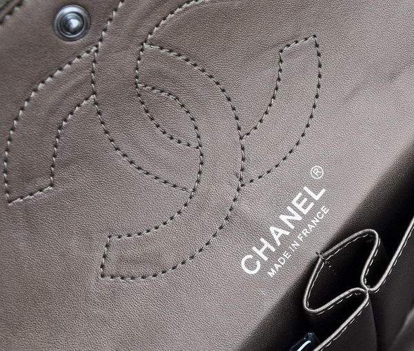 Chanel 2.55 Series Falp Bag Bronze with Silver-Gray Chain 30226