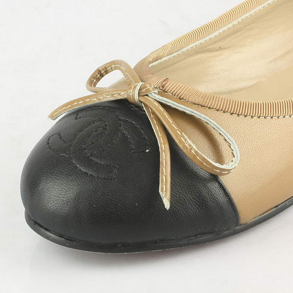Chanel Patent Leather Ballet Flats Apricot