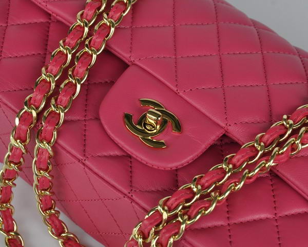 Cheap Chanel 2.55 Series Flap Bag 1112 Rose Sheepskin Leather Golden Hardware