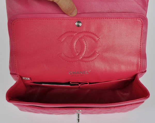 Cheap Chanel 2.55 Series Flap Bag 1112 Rose Sheepskin Leather Silver Hardware