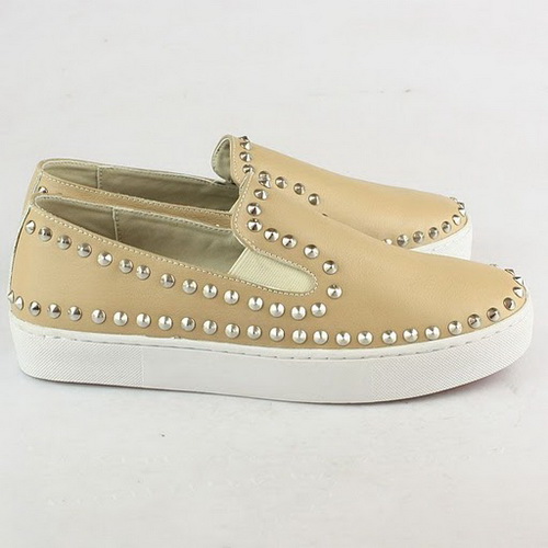 Christian Louboutin Beige Rollerboy Loafers Shoes