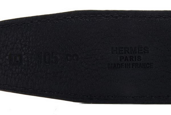 Hermes Belts Original Leather Diamond Everose Black