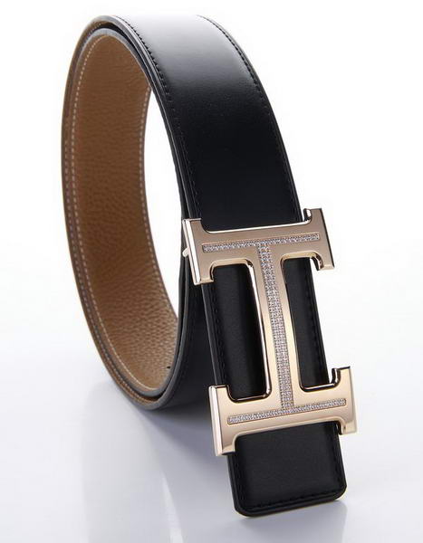 Hermes Belts Original Leather Diamond Everose Ochre