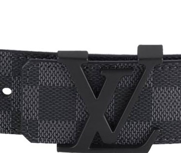 Louis Vuitton Initiales Damier Graphite Belt M9808S