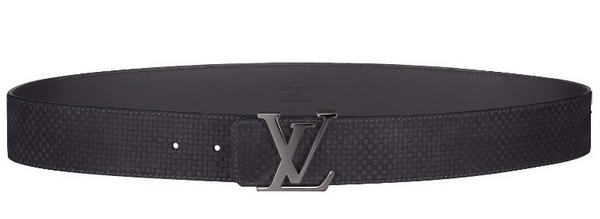 Louis Vuitton Initiales suede leather Belts M6875T