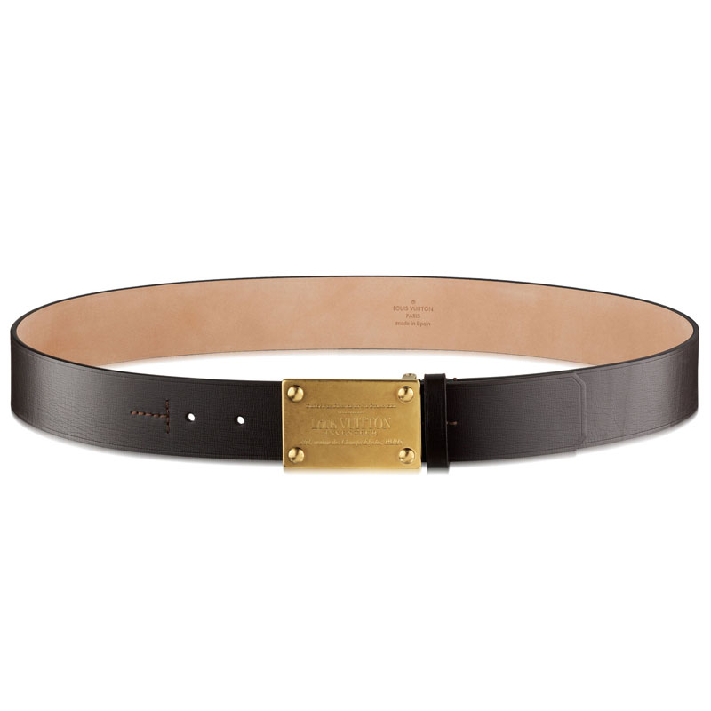 Louis Vuitton Inventeur Utah Leather Belt M6811Q