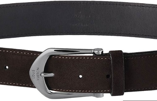 Louis Vuitton suede calf leather belt M6836S